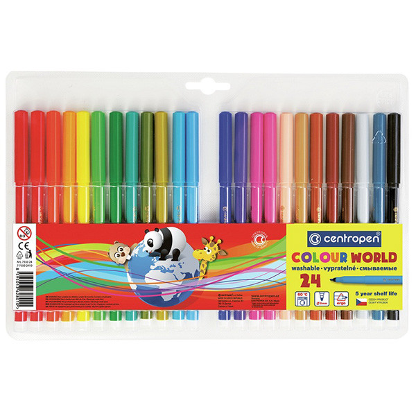 Фломастеры Centropen Colour World 7550 24 цв.