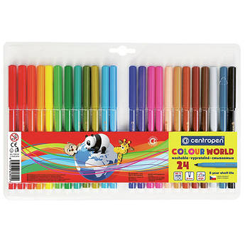 Фломастери 24 кольори Centropen Colour World 7550/24