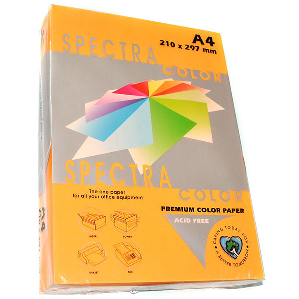 Папір кольоровий помаранчевий неон, 25 аркушів, А4, 155 г/м2, IT 371 Cyber HP Orange, Spectra Color