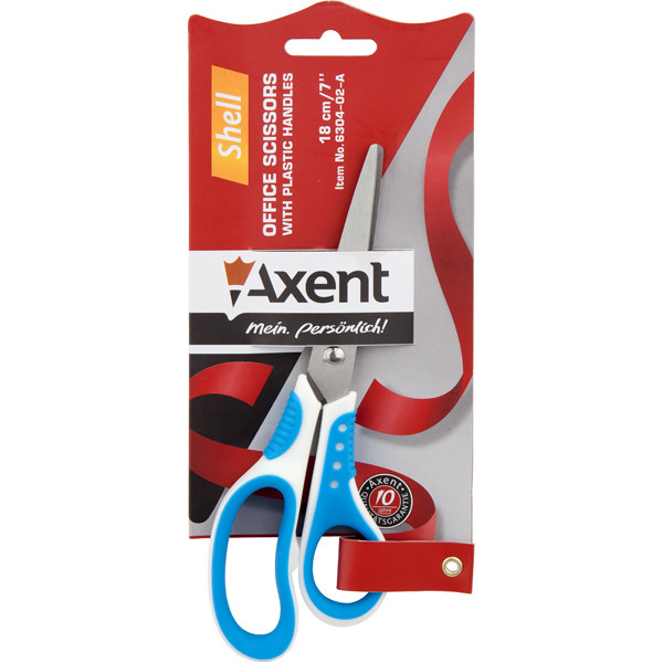 Ножницы Axent Shell 6304-02-A 180 мм бело-синие