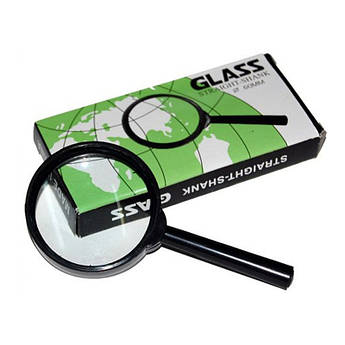 Лупа діаметр 60 мм, скляна лінза, пластикова оправа, Josef Otten 7818-60G