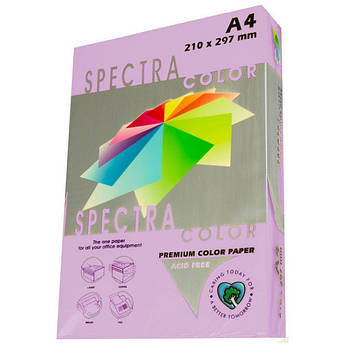 Папір кольоровий фіолетовий інтенсивний, 25 аркушів, А4, 160 г/м2, IT 274 Taro, Spectra Color