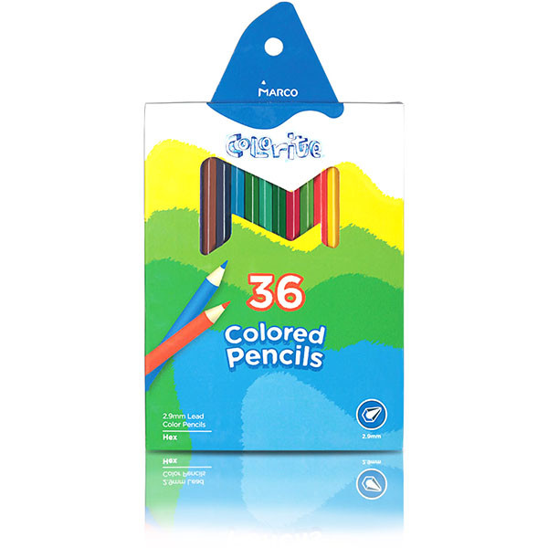 Олівці кольорові 36 кольорів Marco Colorite 1100-36CB