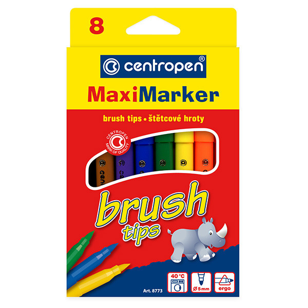 Фломастеры Centropen Brush 8773 8 цв