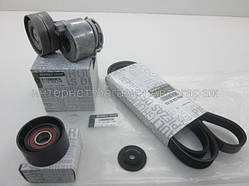 Комплект ремінь+натяжний механізм+ролик (+AC) на Рено Майстер 1.9 dCi - Renault (оригінал) 117200713R