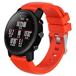 Силіконовий ремінець Primo для годинника Xiaomi Huami Amazfit SportWatch 2 / Amazfit Stratos - Orange