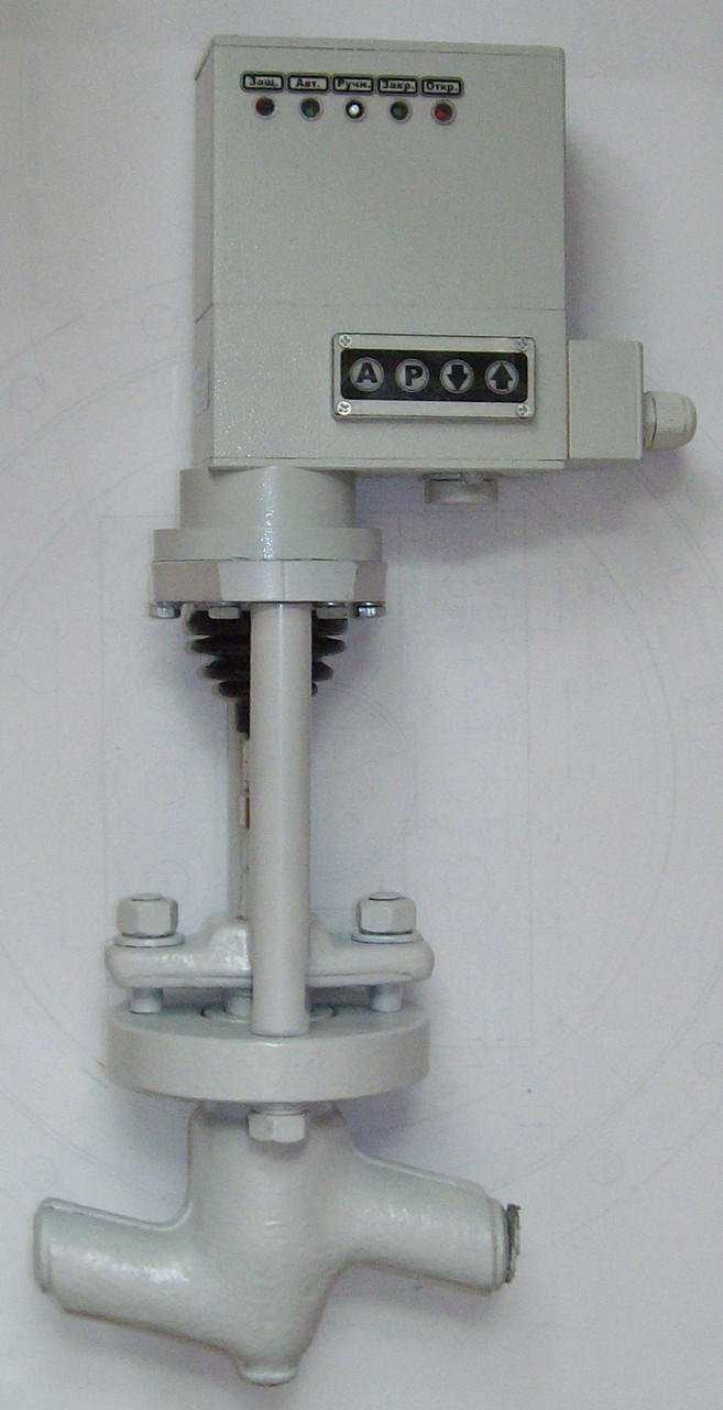 Клапан Ду20 Ру100 регульований голчастий з електроприводом СТЕП