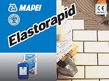 Швидко схоплюється двокомпонентний клей для керамограніту Mapei ELASTORAPID сірий,Харків, фото 3