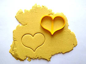3D-формочки-вирубки для пряників "Сердечко 3" (10 см)