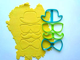 3D-формочки-вирубки для пряників "Набір джентльмена"