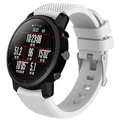 Силіконовий ремінець Primo для годинника Xiaomi Huami Amazfit SportWatch 2 / Amazfit Stratos - White