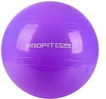 М'яч для фітнесу Фітбол Profit 65 см посилений 0382 Violet