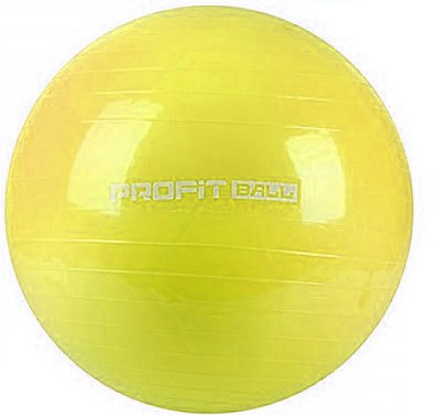 М'яч для фітнесу Фітбол Profit 85 см посилений 0384 Yellow