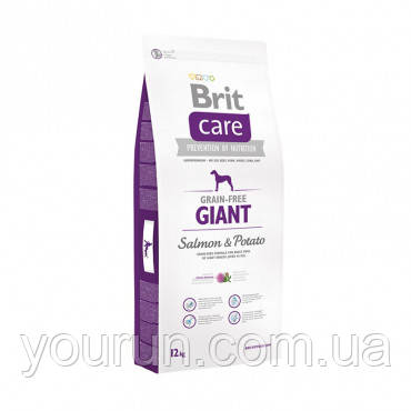 Brit Care (Брит Кеа) Grain-free Giant Adult Salmon з лососем для дорослих собак гігантських порід 12кг