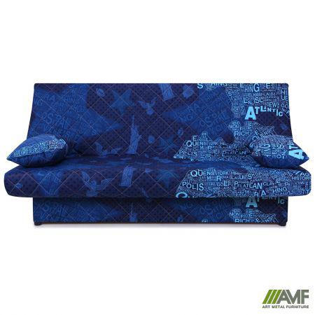 Диван-ліжко Ньюс механізм "клік-кляк" State blue з двома подушками AMF