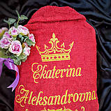 Жіночий іменний халат. Махровий іменний халат, фото 3