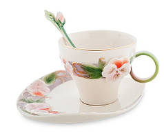 Порцелянова чайна пара Віола Pavone FM- 59/3