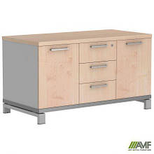 Тумба стаціонарна SIG401 (600х1200х645мм) Опора алюм. Сірий/Клен Танзау AMF