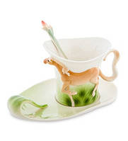 Порцелянова чайна пара Кінь Pavone FM- 70/2