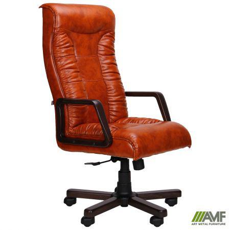 Крісло Кінг Екстра ANYFIX горіх Мадрас коньяк AMF, фото 1
