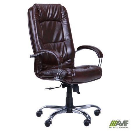 Крісло Марсель Хром механізм ANYFIX Мадрас дарк браун AMF, фото 1
