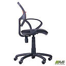 Крісло Байт/АМФ-4 сидіння Сітка чорна/спинка помаранчева Сітка AMF, фото 3