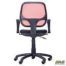 Крісло Байт/АМФ-4 сидіння Сітка чорна/спинка помаранчева Сітка AMF, фото 4