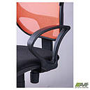 Крісло Байт/АМФ-4 сидіння Сітка чорна/спинка помаранчева Сітка AMF, фото 6