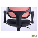 Крісло Байт/АМФ-4 сидіння Сітка чорна/спинка помаранчева Сітка AMF, фото 7