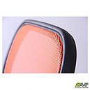 Крісло Байт/АМФ-4 сидіння Сітка чорна/спинка помаранчева Сітка AMF, фото 8