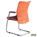 Крісло Аеро CF хром Сітка чорна Zeus 045 Orange AMF, фото 6