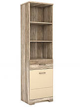 Пенал у вітальню з ДСП/МДФ 1Д1Ш Mulatto R Blonski