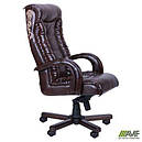 Крісло Кінг Люкс МВ горіх Мадрас дарк Браун, вишивка Elite, нитки беж AMF, фото 2