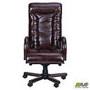 Крісло Кінг Люкс МВ горіх Мадрас дарк Браун, вишивка Elite, нитки беж AMF, фото 4