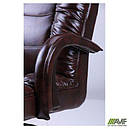 Крісло Кінг Люкс МВ горіх Мадрас дарк Браун, вишивка Elite, нитки беж AMF, фото 6