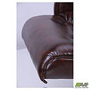 Крісло Кінг Люкс МВ горіх Мадрас дарк Браун, вишивка Elite, нитки беж AMF, фото 7