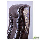 Крісло Кінг Люкс МВ горіх Мадрас дарк Браун, вишивка Elite, нитки беж AMF, фото 8