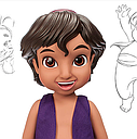 Лялька Алладін Дісней Аніматори Disney Animators Alladin, фото 3
