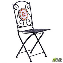 Стілець для саду Бордо сталевий з мозаїкою AMF