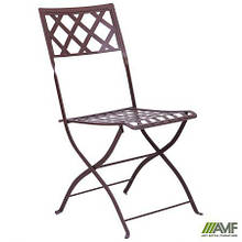 Стілець для саду Монмарт металевий коричневий AMF