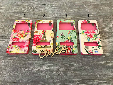 Чехол книжка Flowers book для Sony Xperia X F5122 (4 вида)