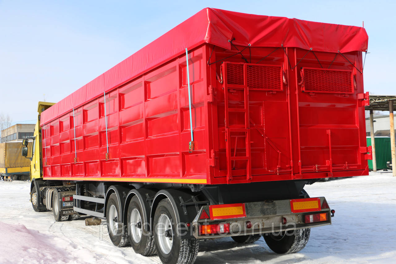 Тент на напівпричіп зерновоза з ПВХ тканини-Sedo( Іспанія) 650 г/м2