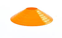 Фишки спортивные плоские (футбольные) диаметр 20 см разного цвета оранжевый