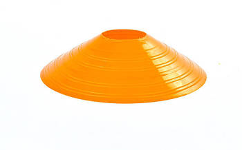 Фішки спортивні плоскі (футбольні) діаметр 20 см різного кольору помаранчевий