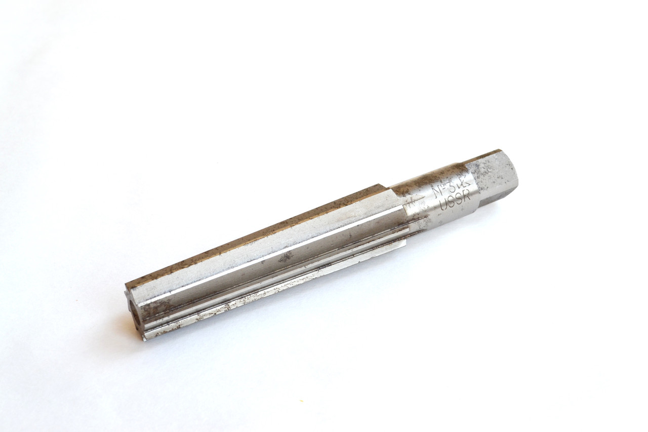 Розвертка ручна конічна КМ3 (Конус Морзе 3)ц/х 9ХС. СРСР