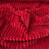 Плюш мінки stripes вишневий у смужку, ширина 83 см, (310 г/м), фото 4