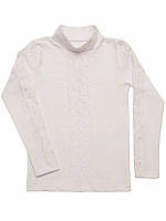 Школьная блузка для девочки с гипюром оптом 76 (146см-152см)