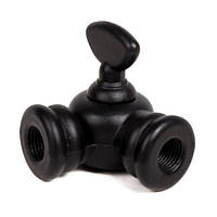 Шарнір похилий із затискачем/фігурний (Black)