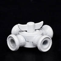 Шарнір четверник похилий із затискачем VINTAGE (White)