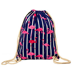 Рюкзак трансформер - сумка для взуття Пляжний рюкзак "Flamingo"